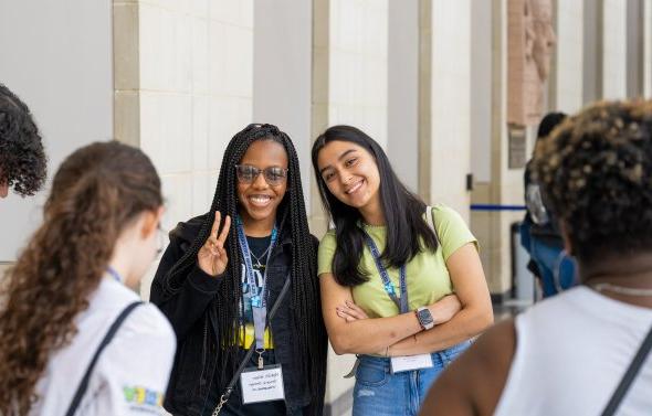 Students pose for photo